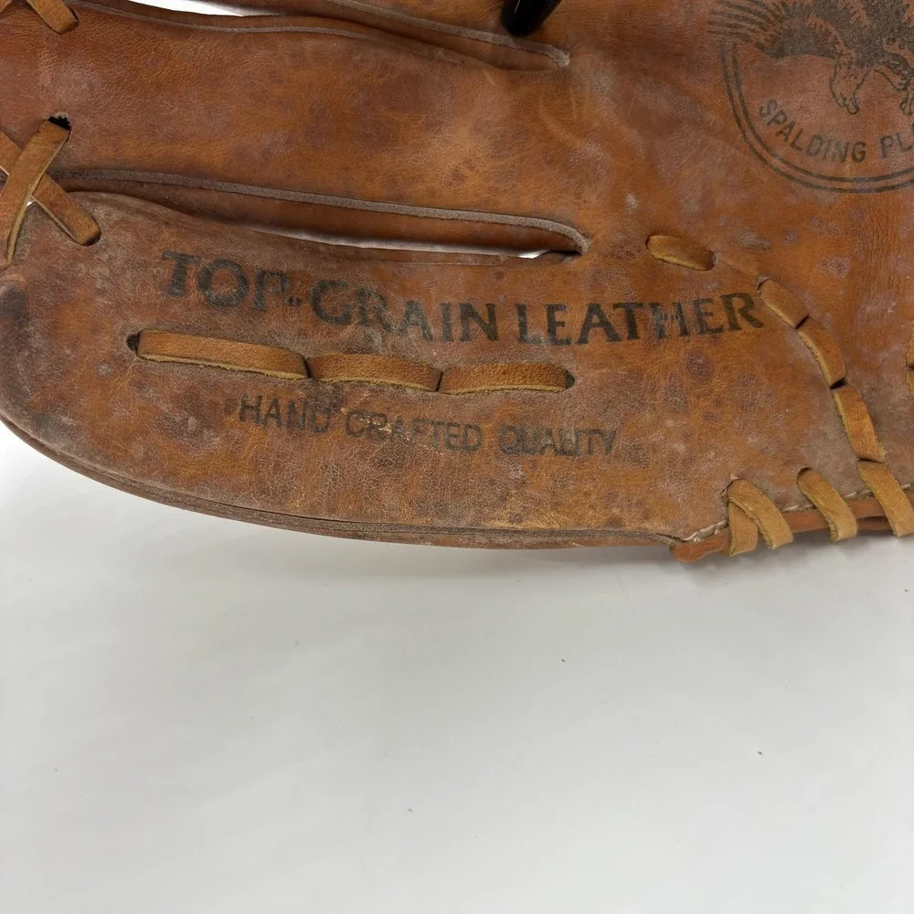 Vintage Spalding Players Series Baseball Glove 42-940 Top Grain Leather‎ Brown